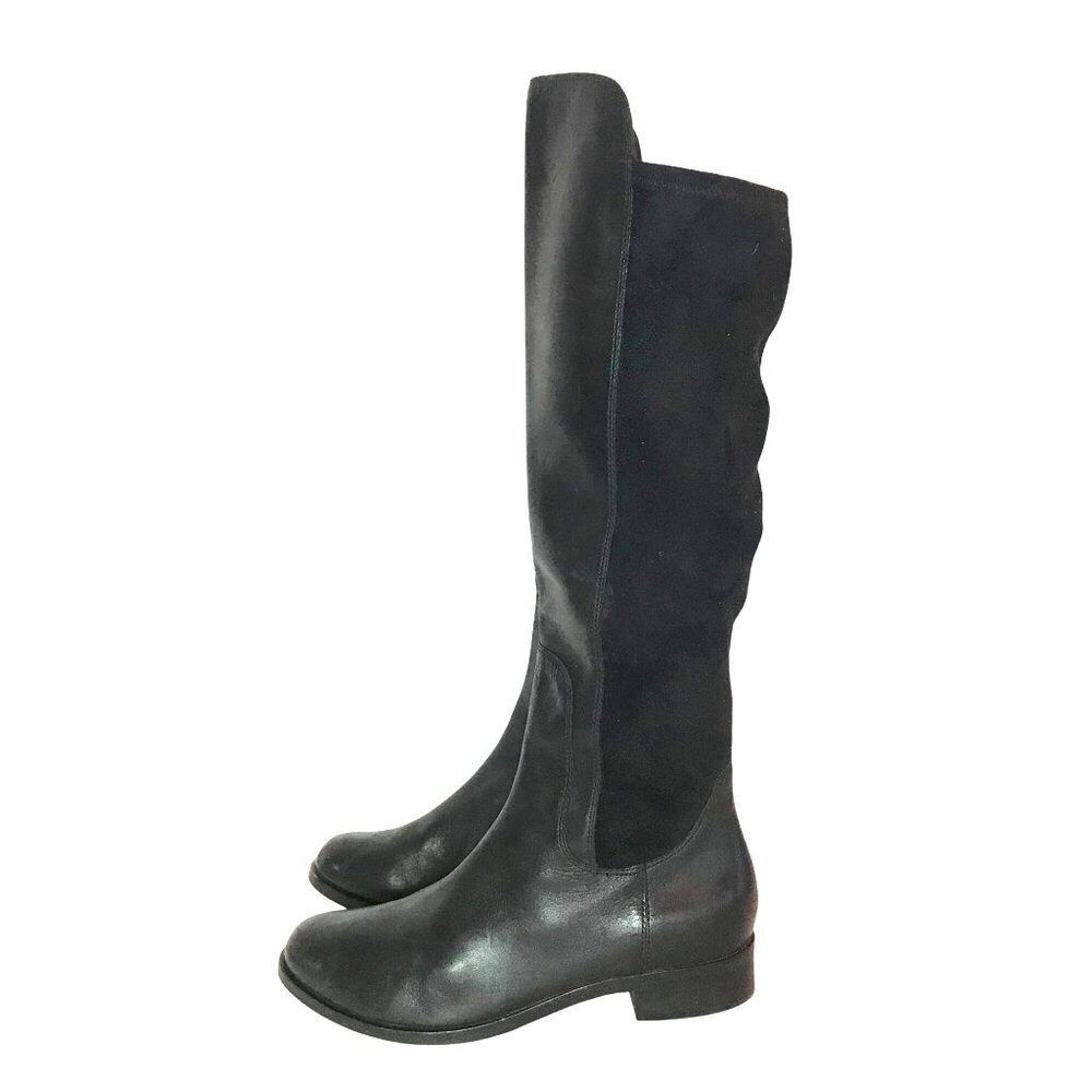 Cole Haan Air Whitley Womens 8.5 Over The Knee Black Leather Riding Boots - Picture 5 of 10